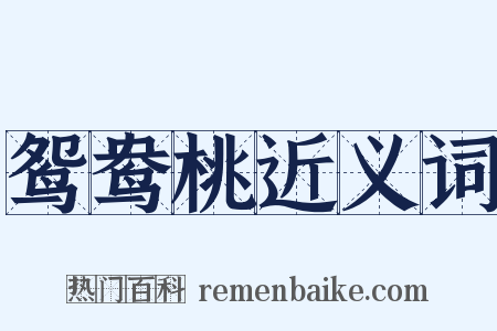 鸳鸯桃近义词是什么意思的图片